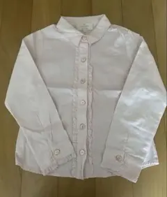 ケイトスペード　120cm フリル付きピンク長袖シャツ