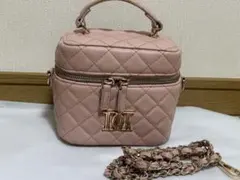 ダーリッチ キルティングスクエアバニティバッグ ピンク