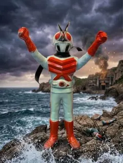ポピー 仮面ライダーX ミニソフビ 当時物 昭和レトロ マルサン タカトクのサムネイル