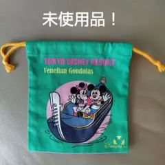 未使用★美品　東京ディズニーリゾート　巾着　ミッキー　レトロ