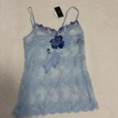アテナ サルート 花柄刺繍 キャミソール グレー Lサイズ - メルカリ
