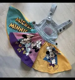 【値下げ】しまむら　リトシー　ディズニー　サロペット　90