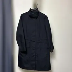 UNIQLO U撥水加工　コート　男女兼用　黒　スタンドカラー　ゆったりサイズ
