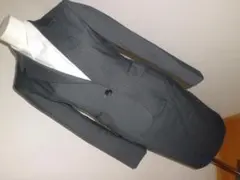 7号S/36　ユナイテッドアローズ　黒ストライプスカートスーツ　就活セットアップ