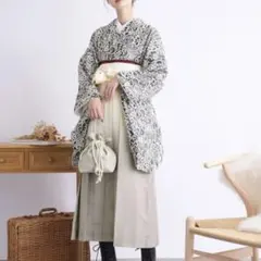 袴 着物 utatane 二尺袖着物+袴＋重ね衿 レース