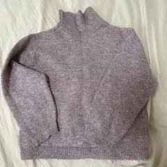 ZARA ハイネックニット パープル 116cm
