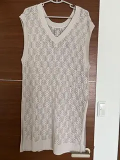 studio clipレース編みベスト