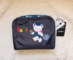 レスポートサック×ファミリア　コラボ　くまちゃん刺繍ポーチ