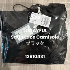 新品　TODAYFUL Satin Lace Camisole ブラックのサムネイル
