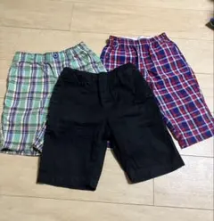 GU 、UNIQLOハーフパンツ 3点セット S 120サイズ
