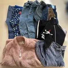 子供 キッズ 長ズボン 長袖 スカート スパッツ ベスト等 まとめ売り110cm