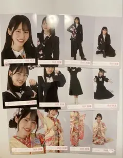 向井純葉 櫻坂46 2025年 振袖 年末衣装 いぬみみ 生写真 12種 コンプ