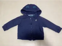 familiar ネイビーフード付きトレーナー　90センチ