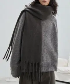 wym BLUSHED FLUFFY LONG MUFFLER