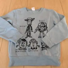 トイ・ストーリー ウッディ バズ トレーナー　裏起毛　120