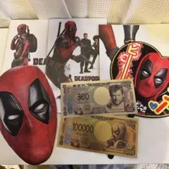 デッドプール＆ウルヴァリン　パンフレット　応援うちわ　marvel x-men