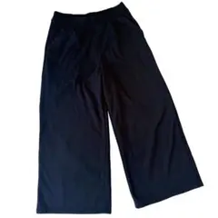 フェリシモ リブインコンフォート 裏ボア スウェットパンツ 暖パン 黒 M