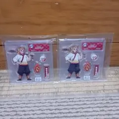 鬼滅の刃　ピザーラ　アクリルフィギュア　2個セット　煉獄杏寿郎