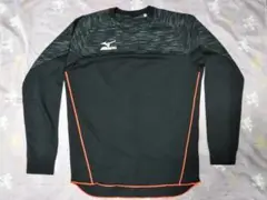 ミズノ ランニング 長袖Tシャツ ブラック Mサイズ U2MA7502
