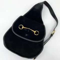 グッチ ボディ ウエスト バッグ ホースビット ヴィンテージ ブラック