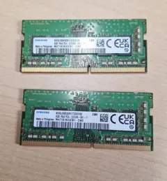 Samsung DDR4 8GB メモリー2枚セット