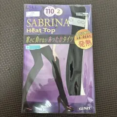 SABRINA Heat Top 厚手 110デニール L-LL ブラック　2足