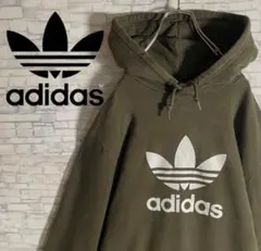 adidas オリーブ グリーン パーカー フーディ