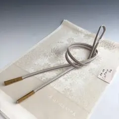 新品未使用品‼️五嶋紐&丹後ちりめん縫取り加工帯揚げ　2点セット　A90