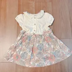 花柄スカートのワンピース 90