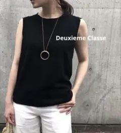 ドゥーズィエムクラス★トリアセジョーゼットノースリーブブラウス美品 DEUXIEME CLASSE - 【極美品】ドゥーズィエムクラス トリアセジョー