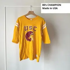 【USA製・美品】80s CHAMPION フットボールTシャツ チャンピオン