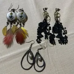 ピアスセット 3種類のデザイン