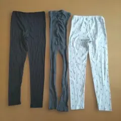 UNIQLO✾HEATTECH リブ　キッズレギンス✾140cm 3点セット