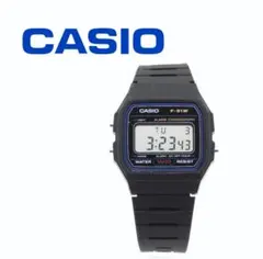 CASIO チープカシオ ブラック STANDARD F-91W-1JH