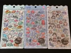 ボンボンドロップシール　水族館限定　海水魚、海獣、深海魚　３個セット