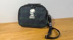 SNOOPY チェック柄 レトロショルダーバッグ