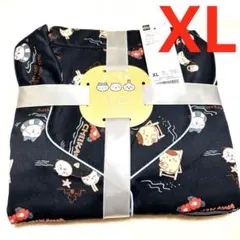 新品 GU×ちいかわ サテンパジャマ XL ネイビー