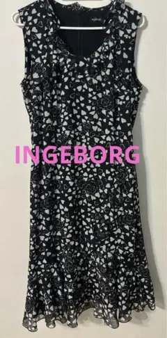 インゲボルグ　INGEBORG  メルローズ　フリル付き　薔薇　ハートワンピース