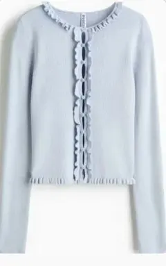H&M　フリルトリム カーディガン