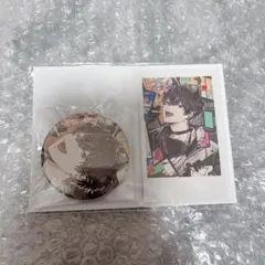 にじさんじ 佐伯イッテツ 誕生日グッズ 箔押し缶バッジ＆チェキ風カード