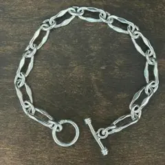 希少 ヴィンテージメキシカンジュエリー シルバー チェーン ブレスレット 925