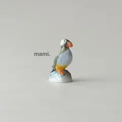 フェーヴ　ペンギン②　フランス　フェーブ　ミニチュア陶器　f-4297