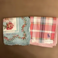 新品★未使用　ラルフローレンRalph Lauren ハンカチ 2枚セット