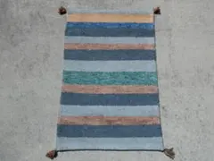 92×62cm ギャッベ 手織り 民族ギャッベ 玄関マット アクセントラグ