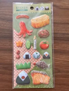 お弁当柄シール
