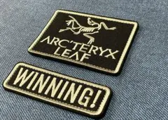 ARC'TERYX LEAF ブラックエンブレム ベルクロワッペン パッチ - メルカリ