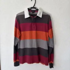 GANT ストライプ 長袖ラガーシャツ Mサイズ