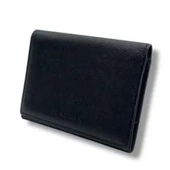 バーバリー　名刺入れ　レザー　定期入れ　黒　ブラック