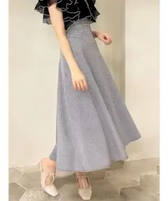 dazzlinビットコルセットボリュームスカート ギンガムチェック ブラック