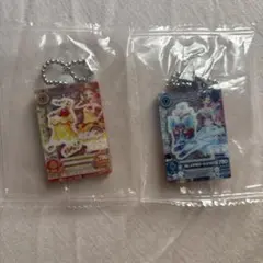 アイカツ　カード　ガチャガチャ　アクリルチャーム 有栖川おとめ 霧矢あおい